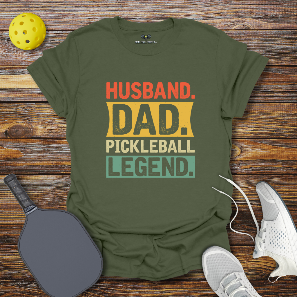Funny Pickleball Shirt –  Husband Dad Pickleball Legend T-Shirt