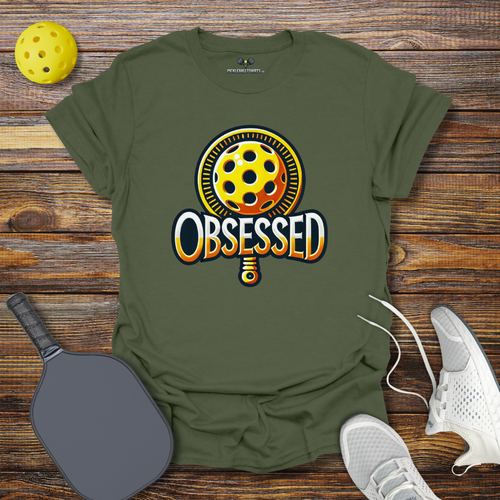 Funny Pickleball Shirt –  Pickleball Obsessed T-Shirt