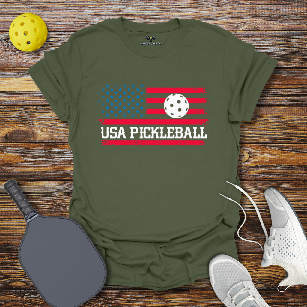 Funny Pickleball Shirt –  USA Pickleball T-Shirt
