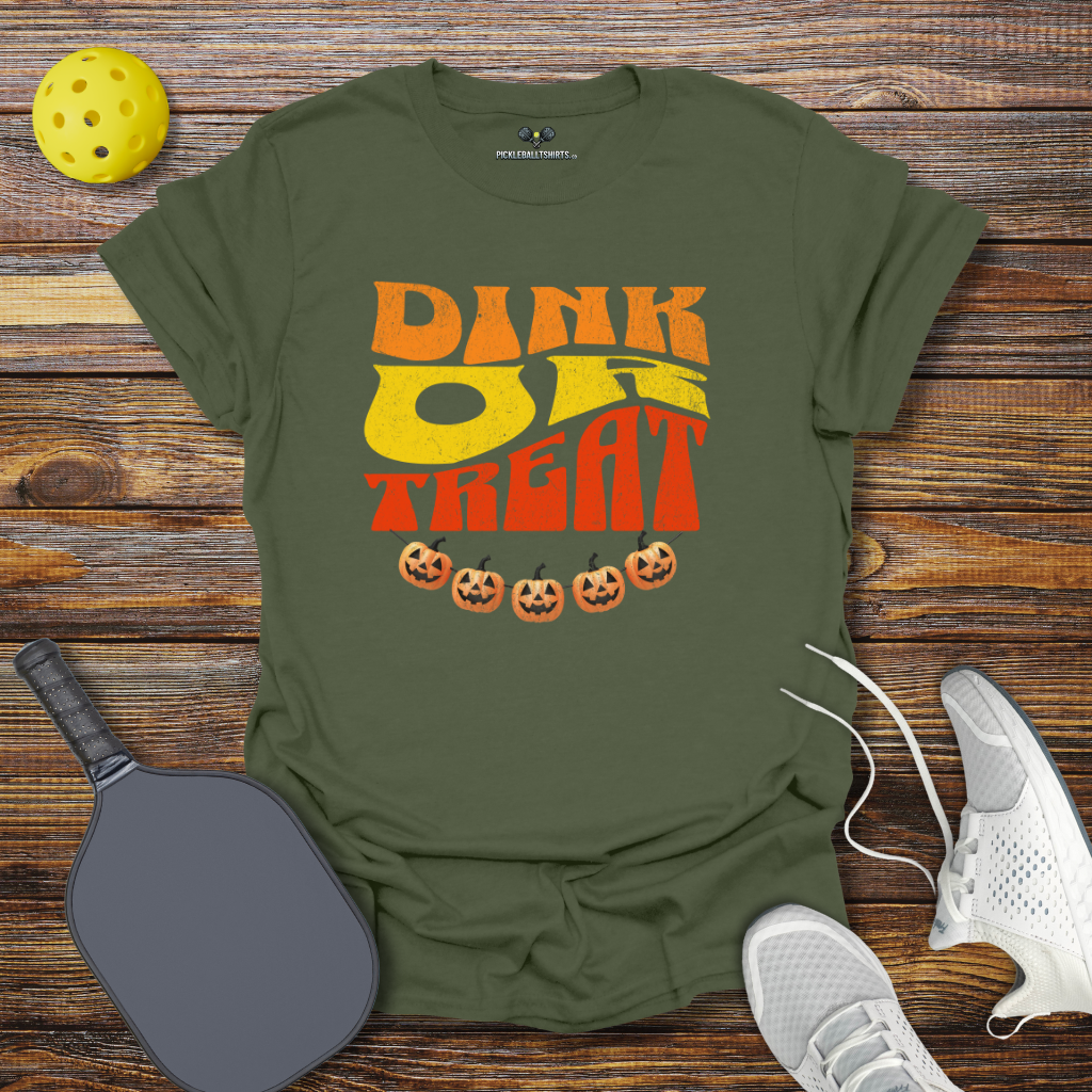 Funny Pickleball Shirt –  Dink or Treat Halloween T-Shirt