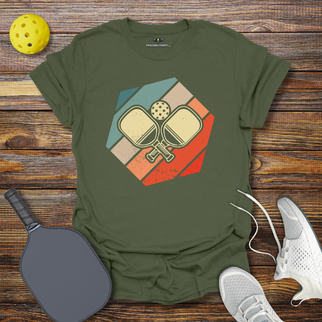 Funny Pickleball Shirt –  Pickleball Retro Padles T-Shirt
