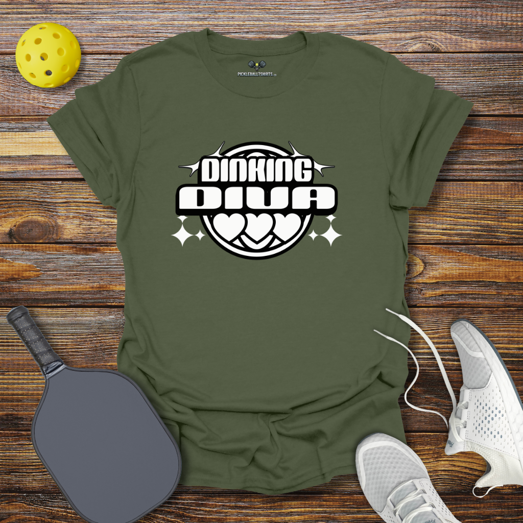 Funny Pickleball Shirt –  Dinking Diva Pickleball T-Shirt