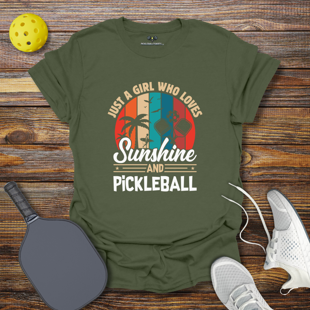 Pickleball Shirt for Women – Just a Girl Who Loves Sunshine and Pickleball