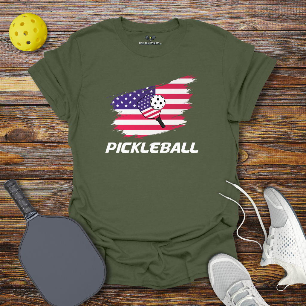 Funny Pickleball Shirt –  Pickleball USA T-Shirt