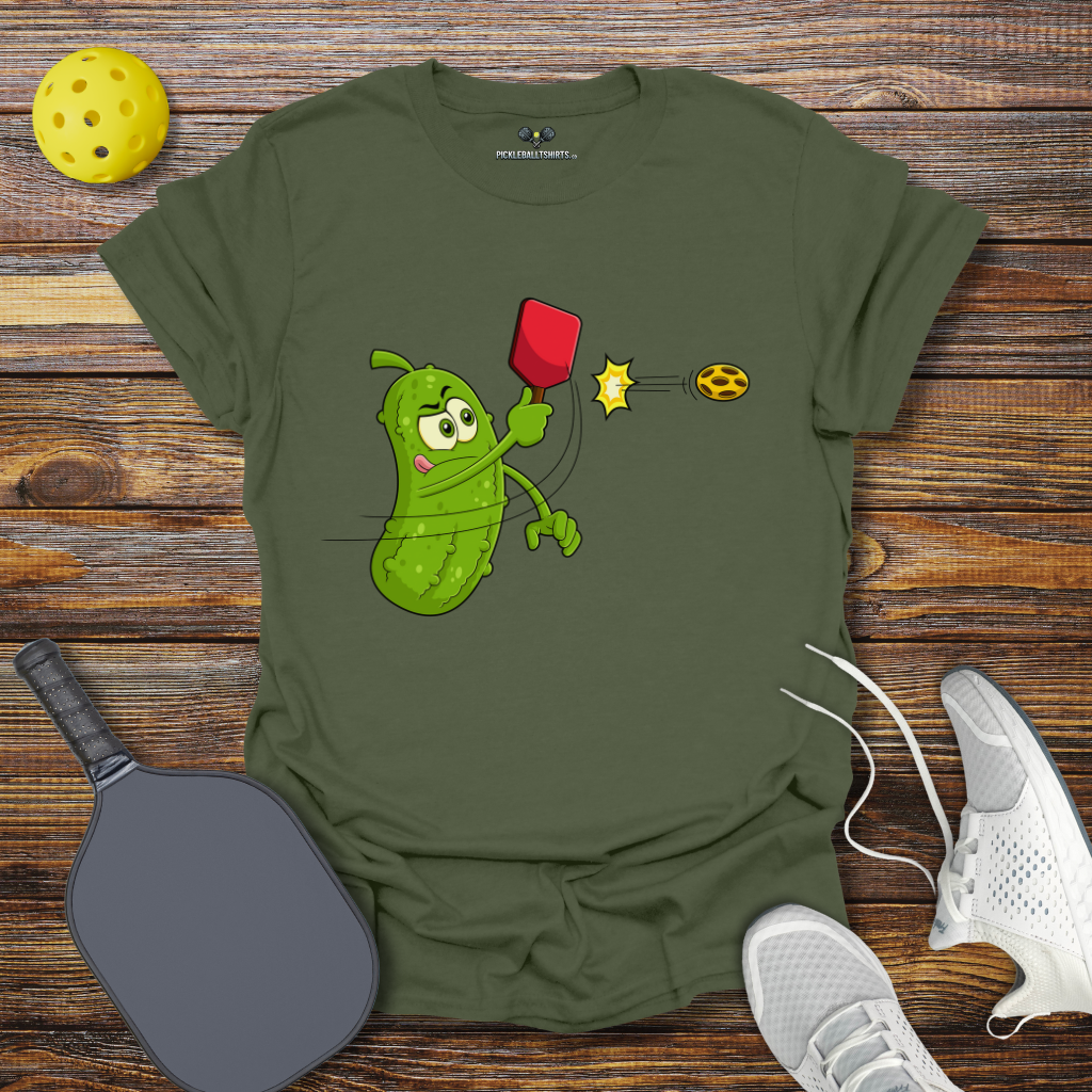Funny Pickleball Shirt –  Pickle Playing T-Shirt