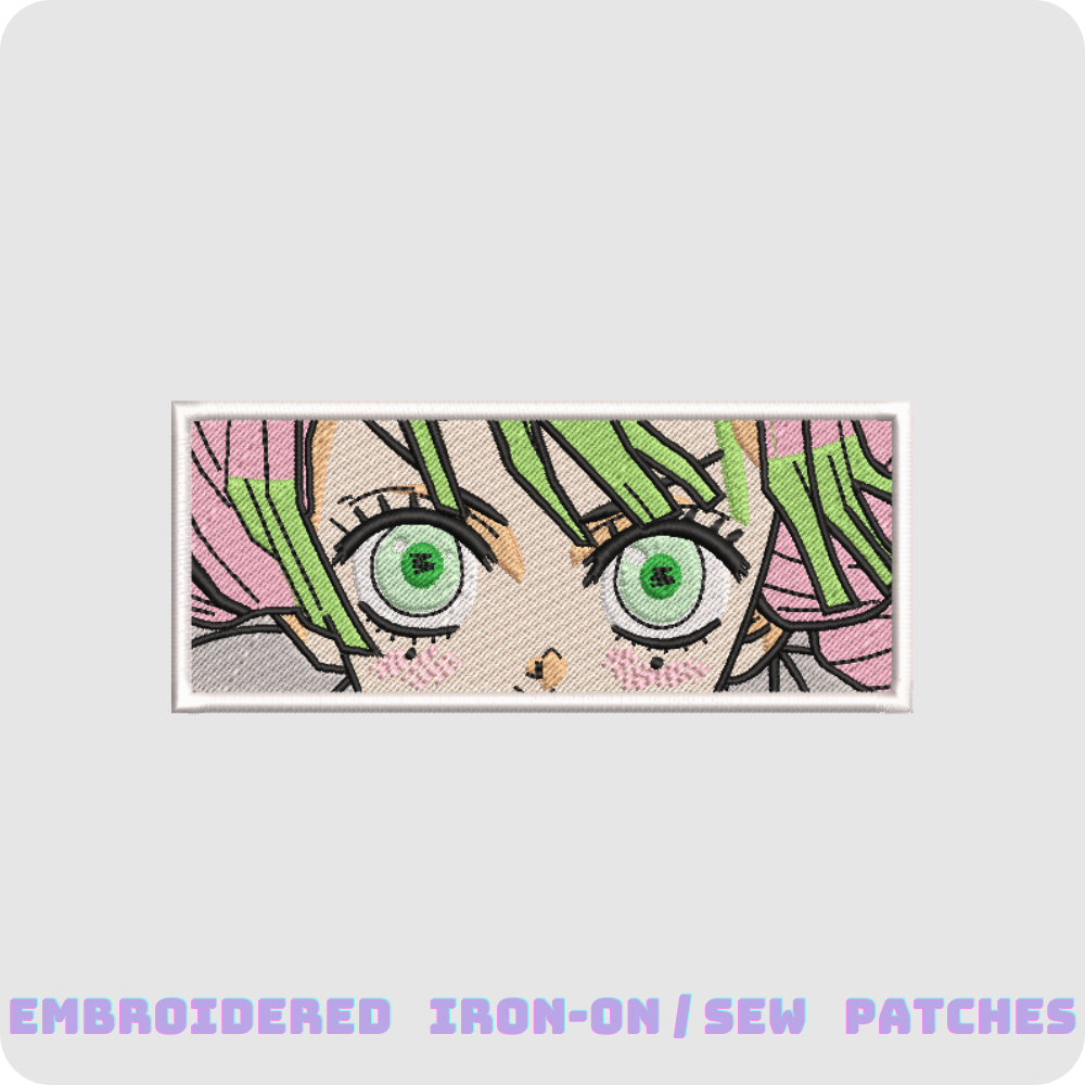 Mitsuri Kanroji Embroidered Patch – Demon Slayer Iron-On Anime Badge