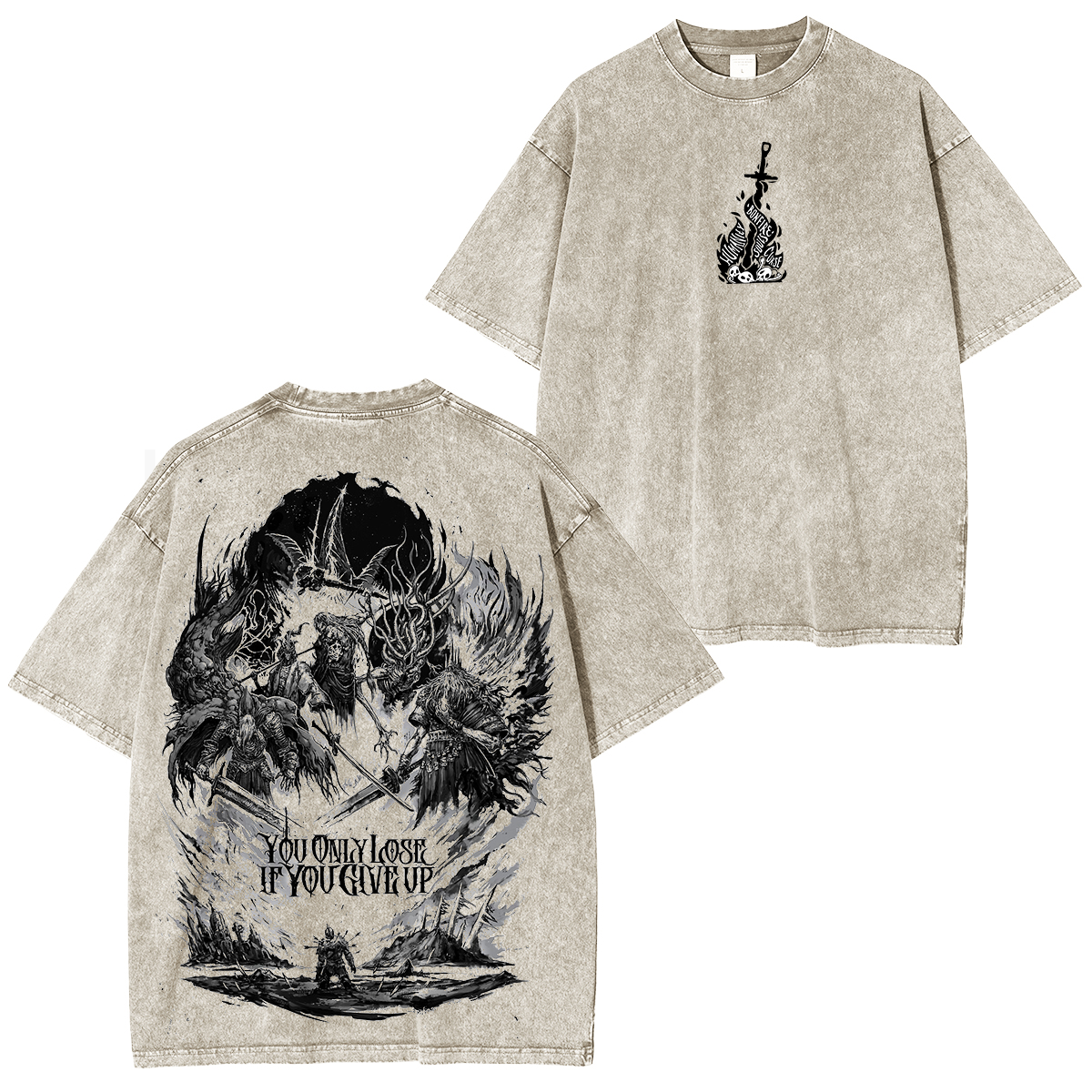 Dark Souls & Elden Ring Vintage Washed Unisex T-Shirt