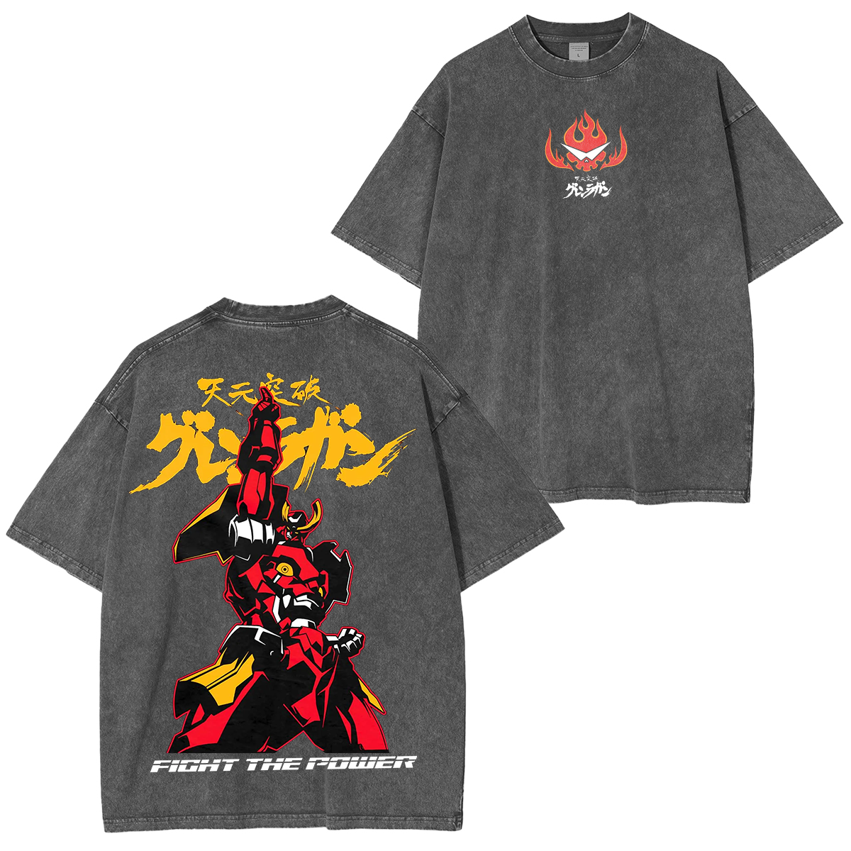 Gurren Lagann Unisex Washed T-Shirt