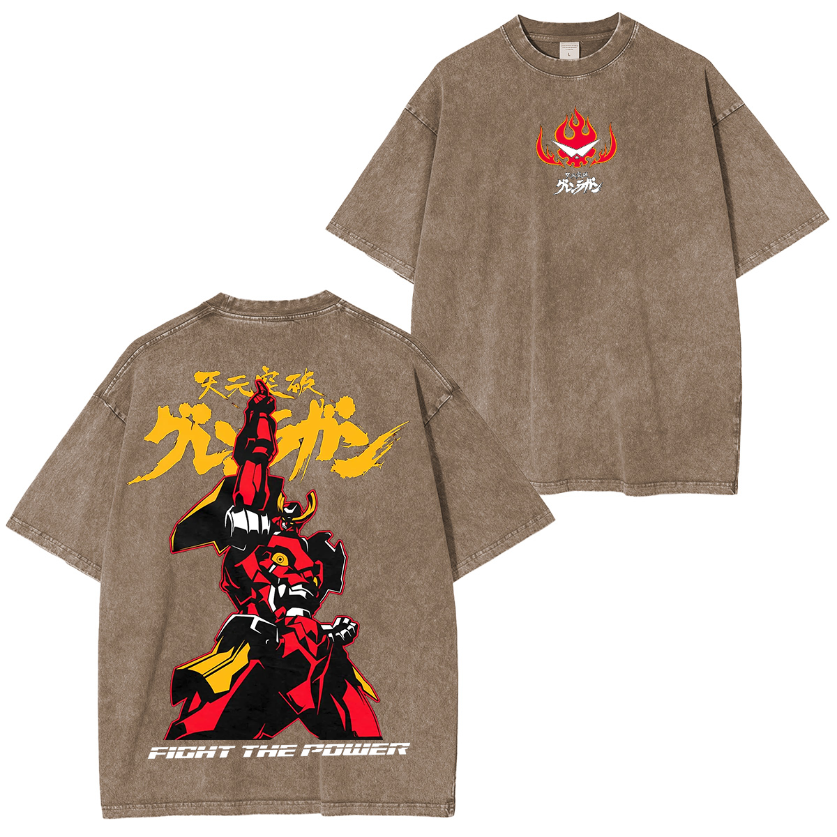 Gurren Lagann Unisex Washed T-Shirt