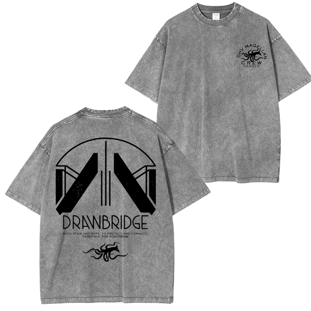Death Stranding 2 - DHV MAGELLAN Crew Member Washed Unisex T-Shirt