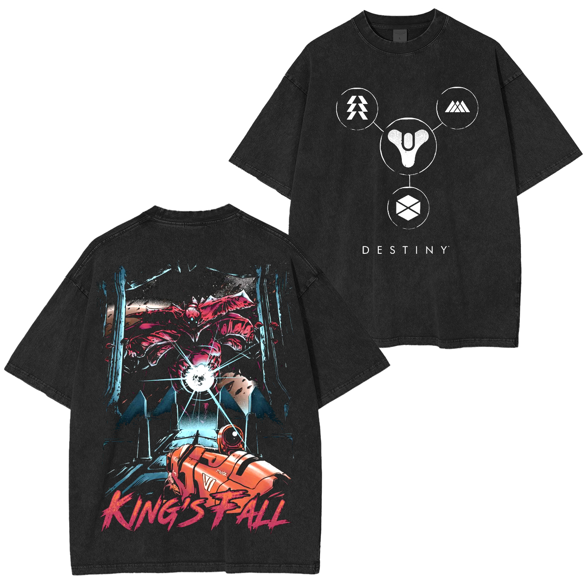Destinys King's Fall Unisex Washed T-Shirt