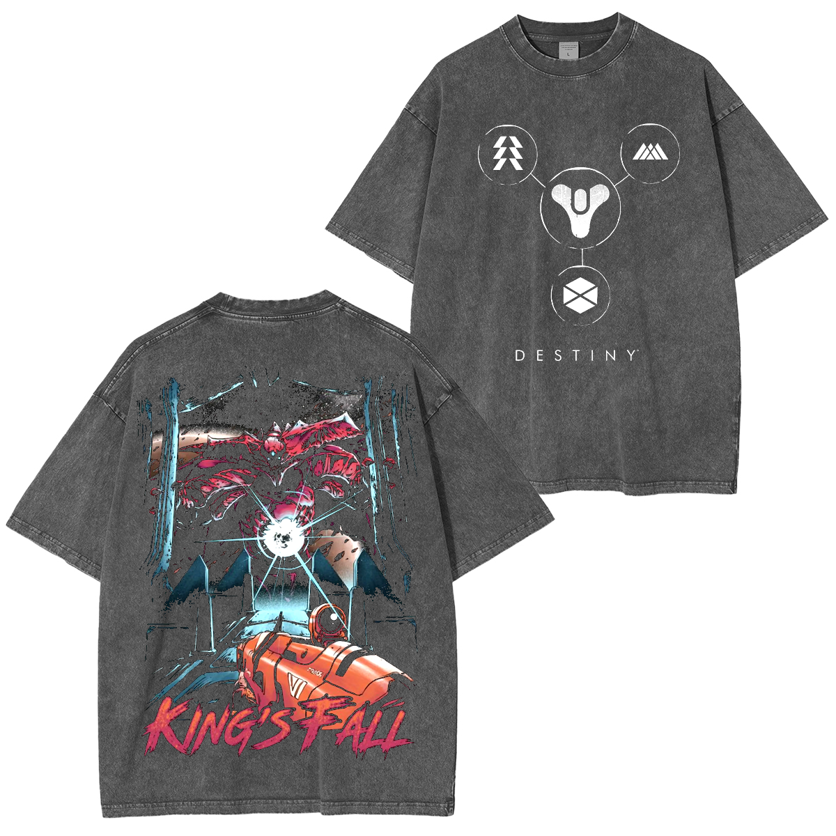 Destinys King's Fall Unisex Washed T-Shirt