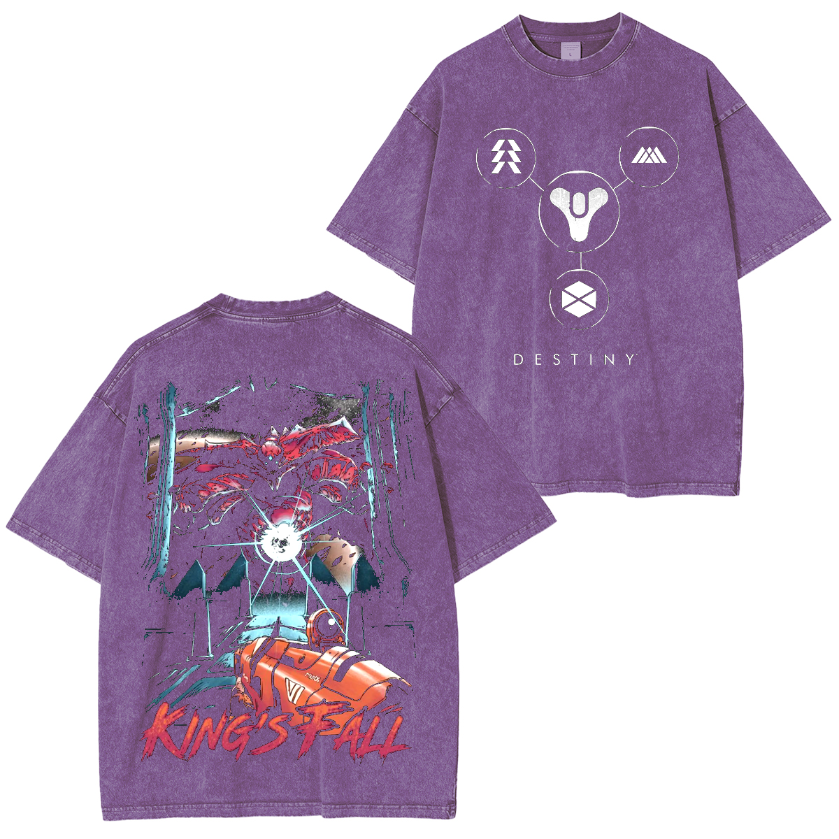 Destinys King's Fall Unisex Washed T-Shirt