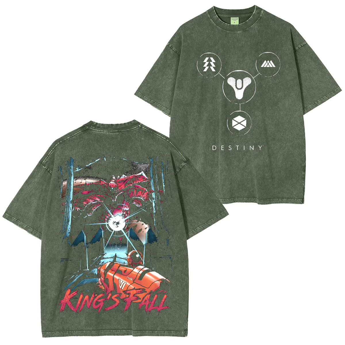 Destinys King's Fall Unisex Washed T-Shirt