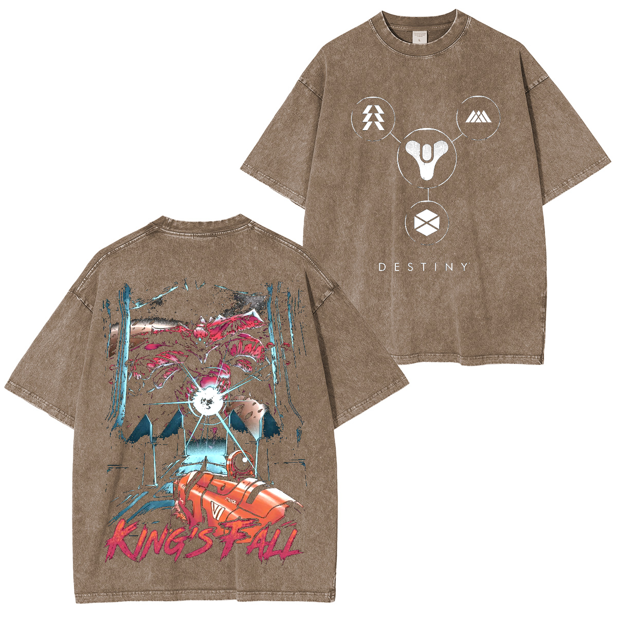 Destinys King's Fall Unisex Washed T-Shirt