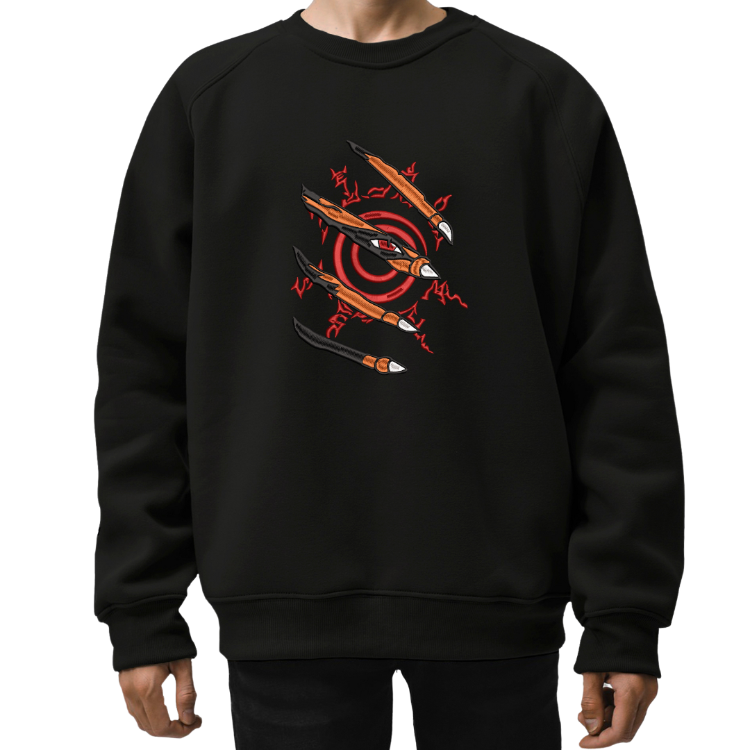 NARUTO SEAL CLAW Embroidered Sweater – Custom Anime Inspired Sweatshir