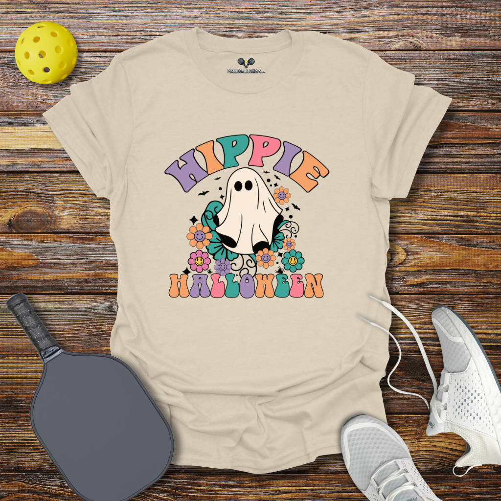 Funny Pickleball Shirt –  Hippie Halloween T-Shirt