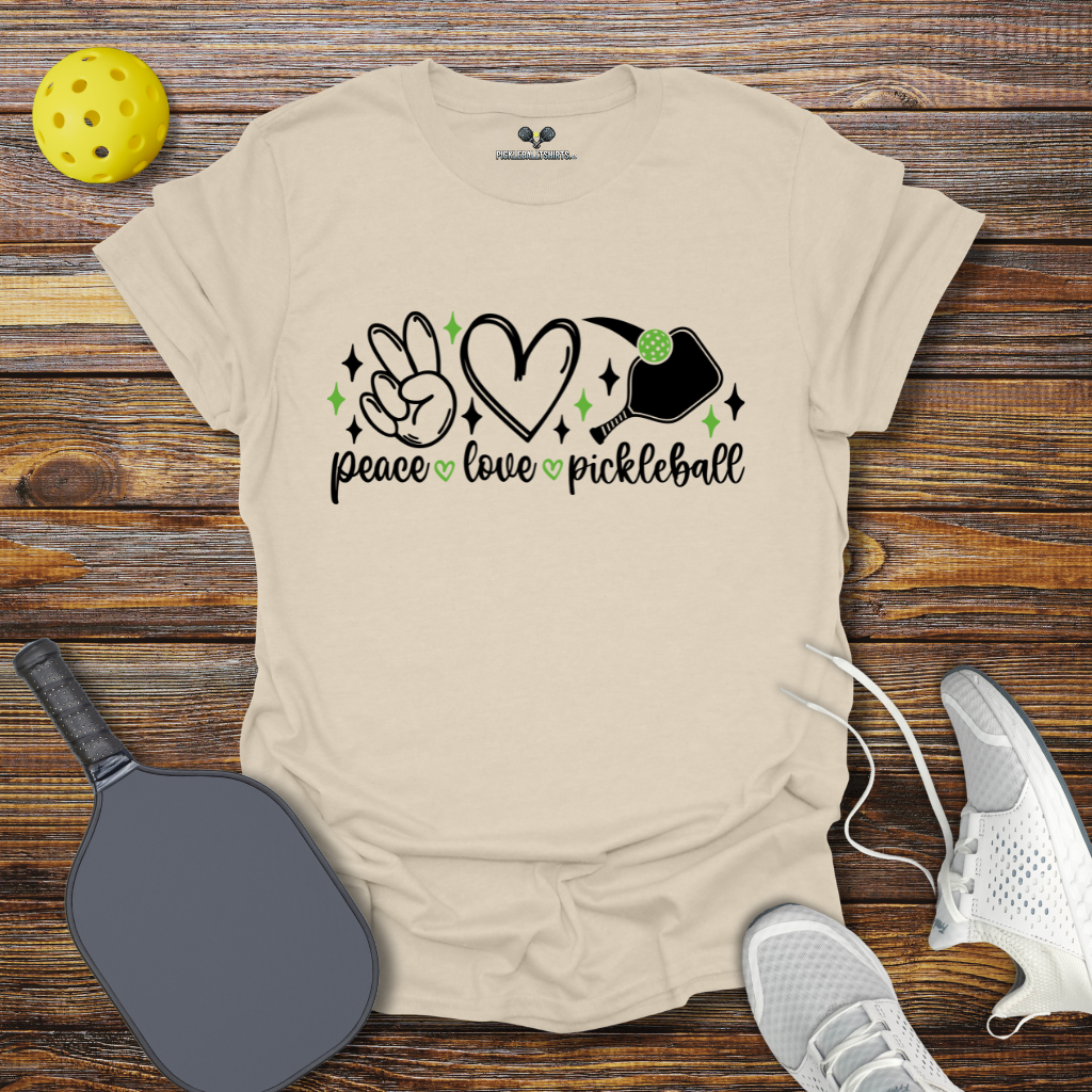 Funny Pickleball Shirt –  Peace Love Pickleball T-Shirt