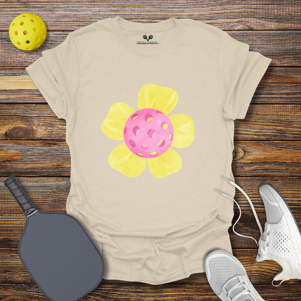 Funny Pickleball Shirt –  Pickleball Flower 2 T-Shirt