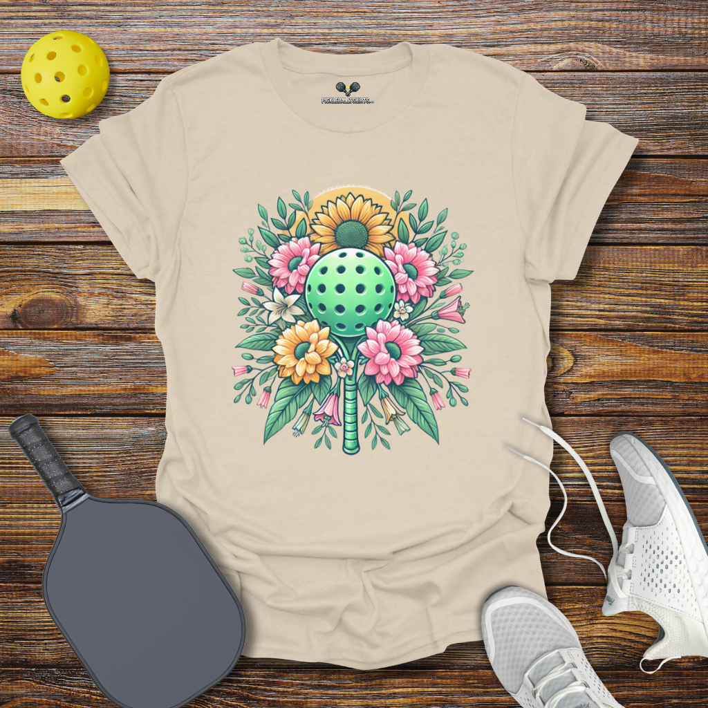 Funny Pickleball Shirt –  Floral Pickleball Dreams T-Shirt
