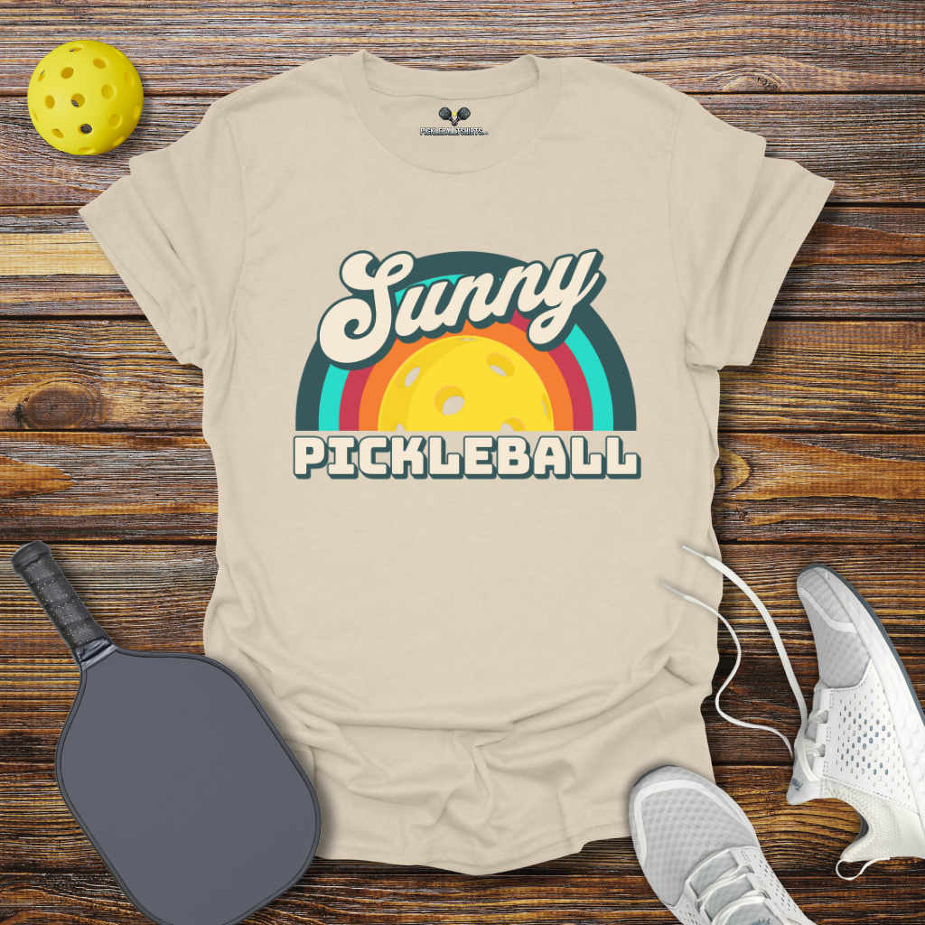 Funny Pickleball Shirt –  Sunny Pickleball Retro T-Shirt
