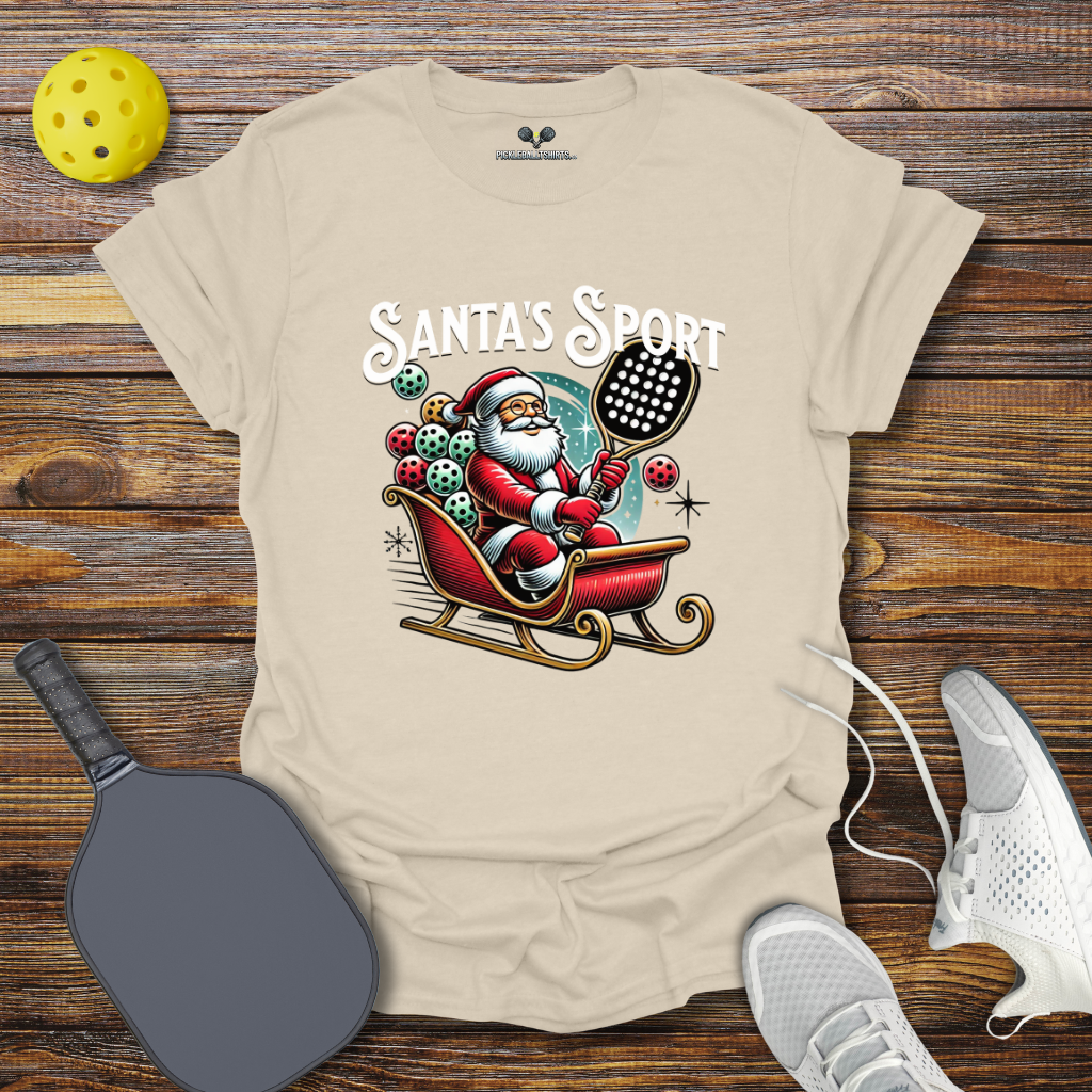 Funny Pickleball Shirt –  Santa's Sport Christmas T-Shirt