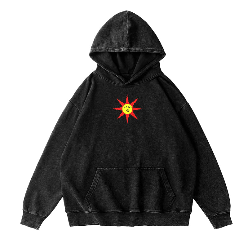 Praise The Sun Unisex Washed Hoodie