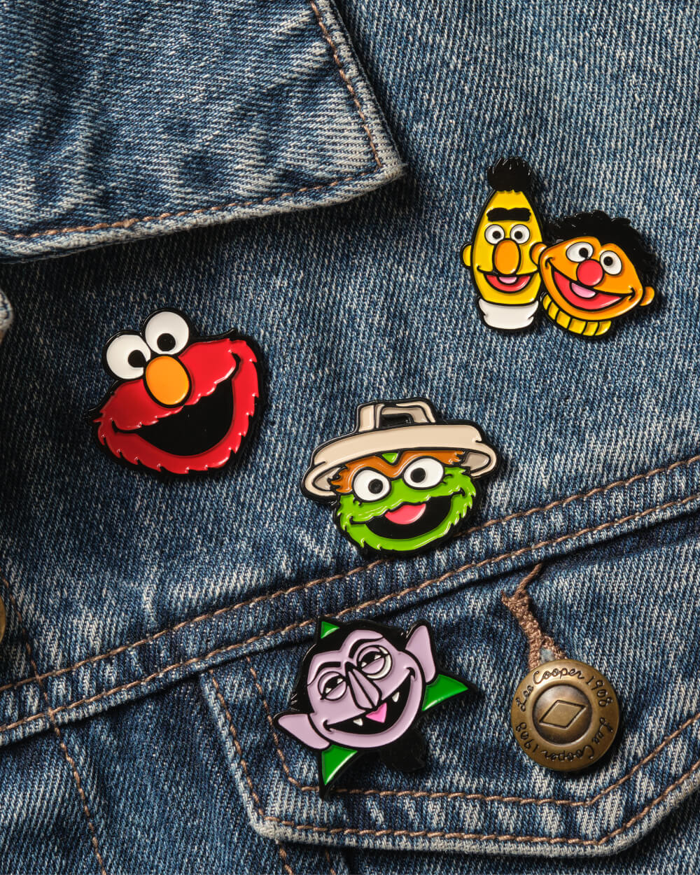 Bert & Ernie Enamel Pin