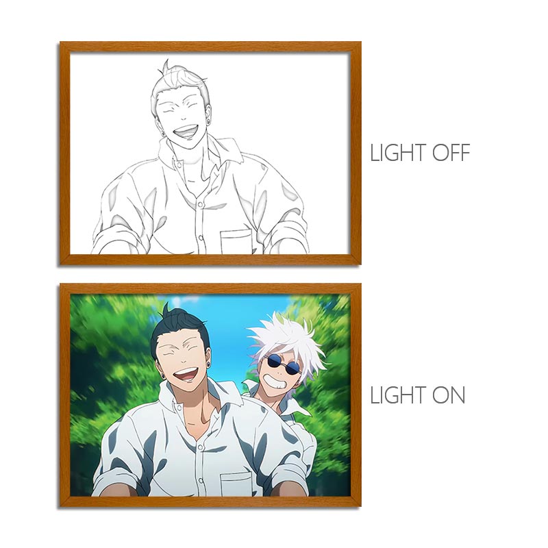 Jujutsu Kaisen Anime Light Box Series – LED Light Painting Frames & Wall Art