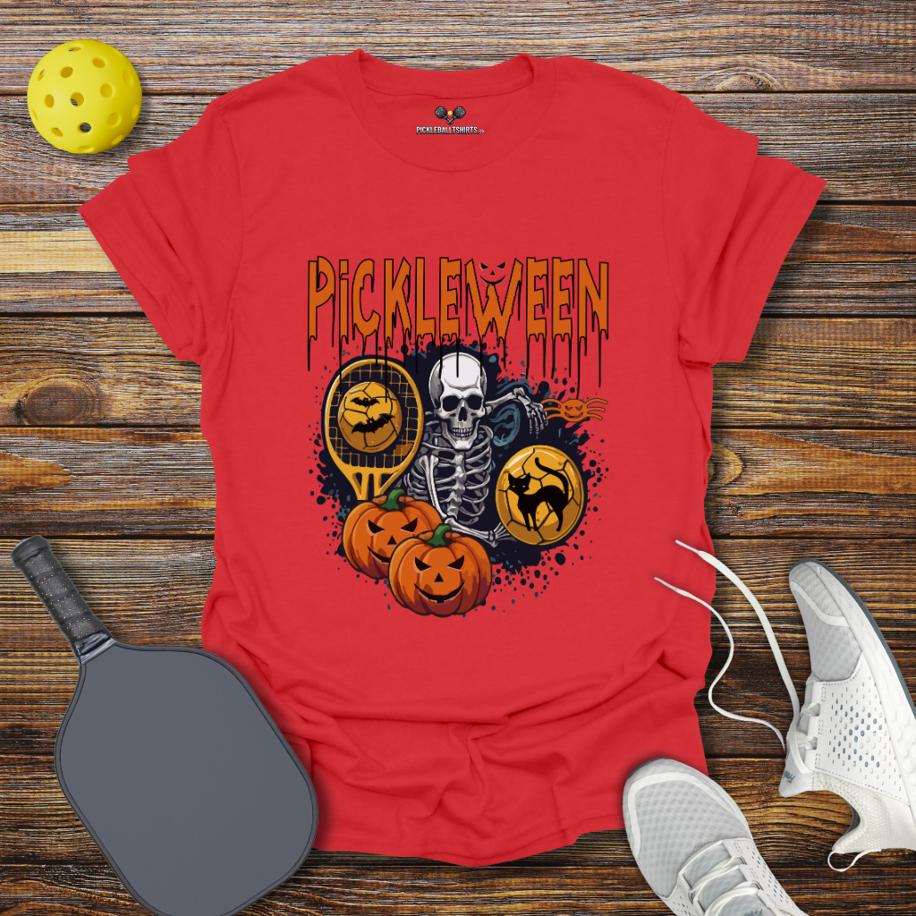 Funny Pickleball Shirt –  Pickleween Halloween T-Shirt