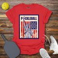 Funny Pickleball Shirt –  Pickleball Statue of Liberty T-Shirt