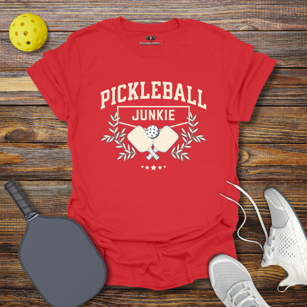 Funny Pickleball Shirt –  Pickleball Junkie T-Shirt