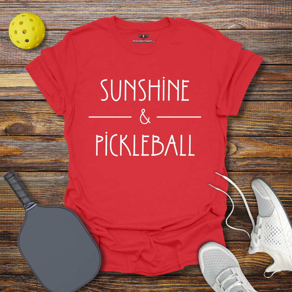 Funny Pickleball Shirt –  Sunshine & Pickleball T-Shirt