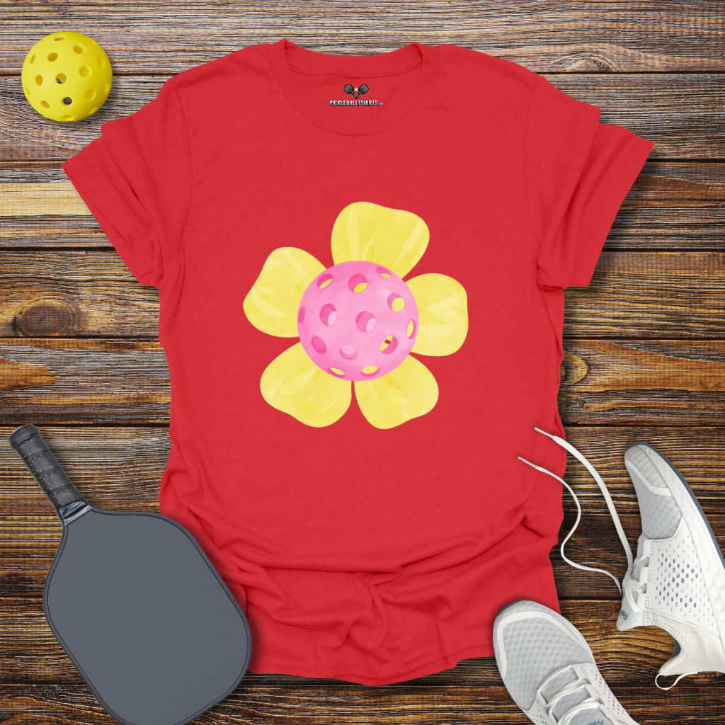 Funny Pickleball Shirt –  Pickleball Flower 2 T-Shirt