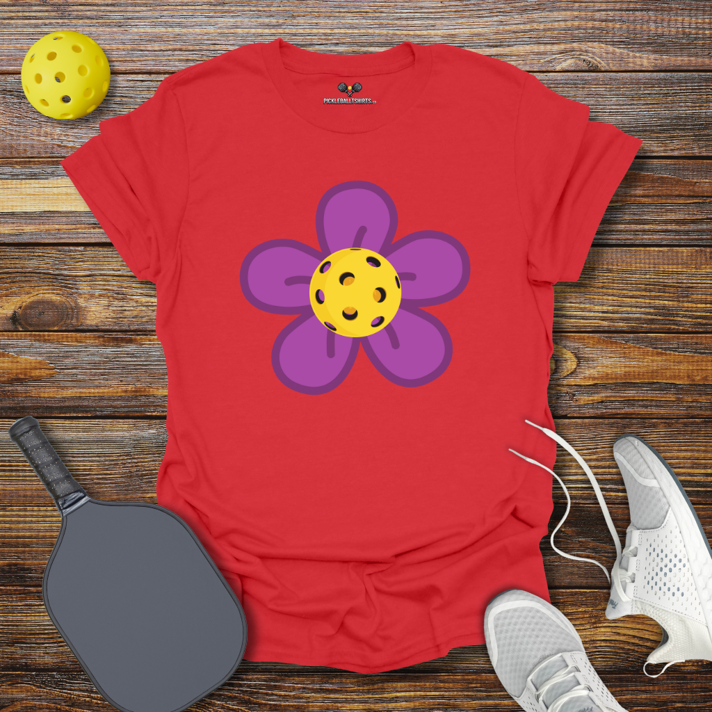 Funny Pickleball Shirt –  Pickleball Flower T-Shirt