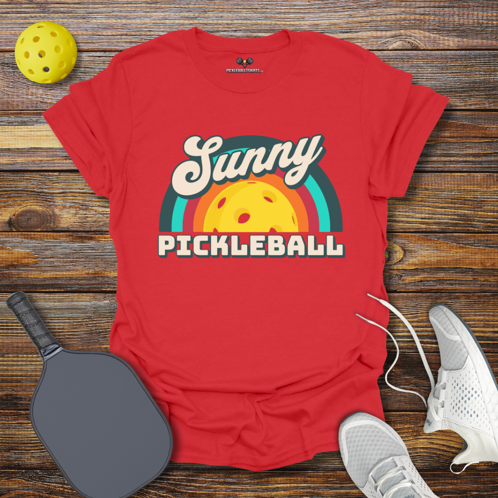 Funny Pickleball Shirt –  Sunny Pickleball Retro T-Shirt