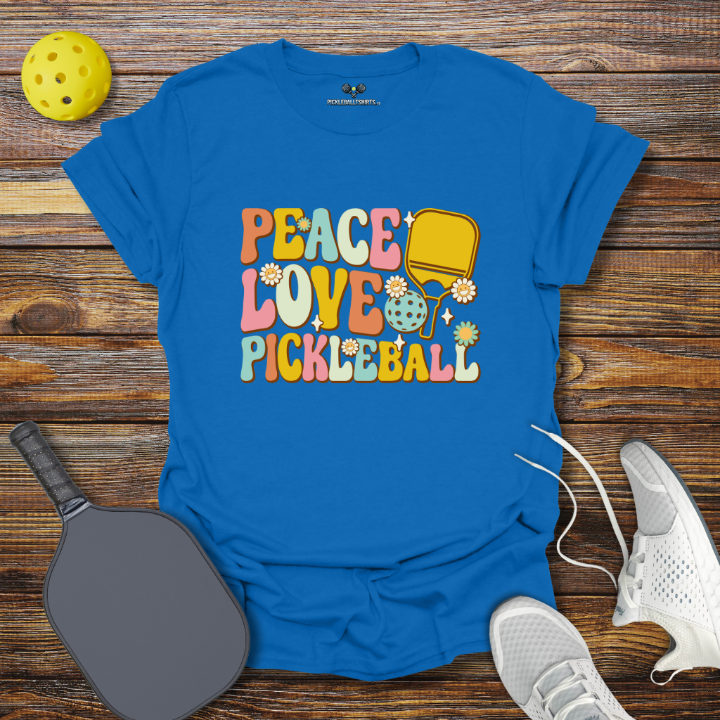 Funny Pickleball Shirt –  Peace Love Pickleball T-Shirt