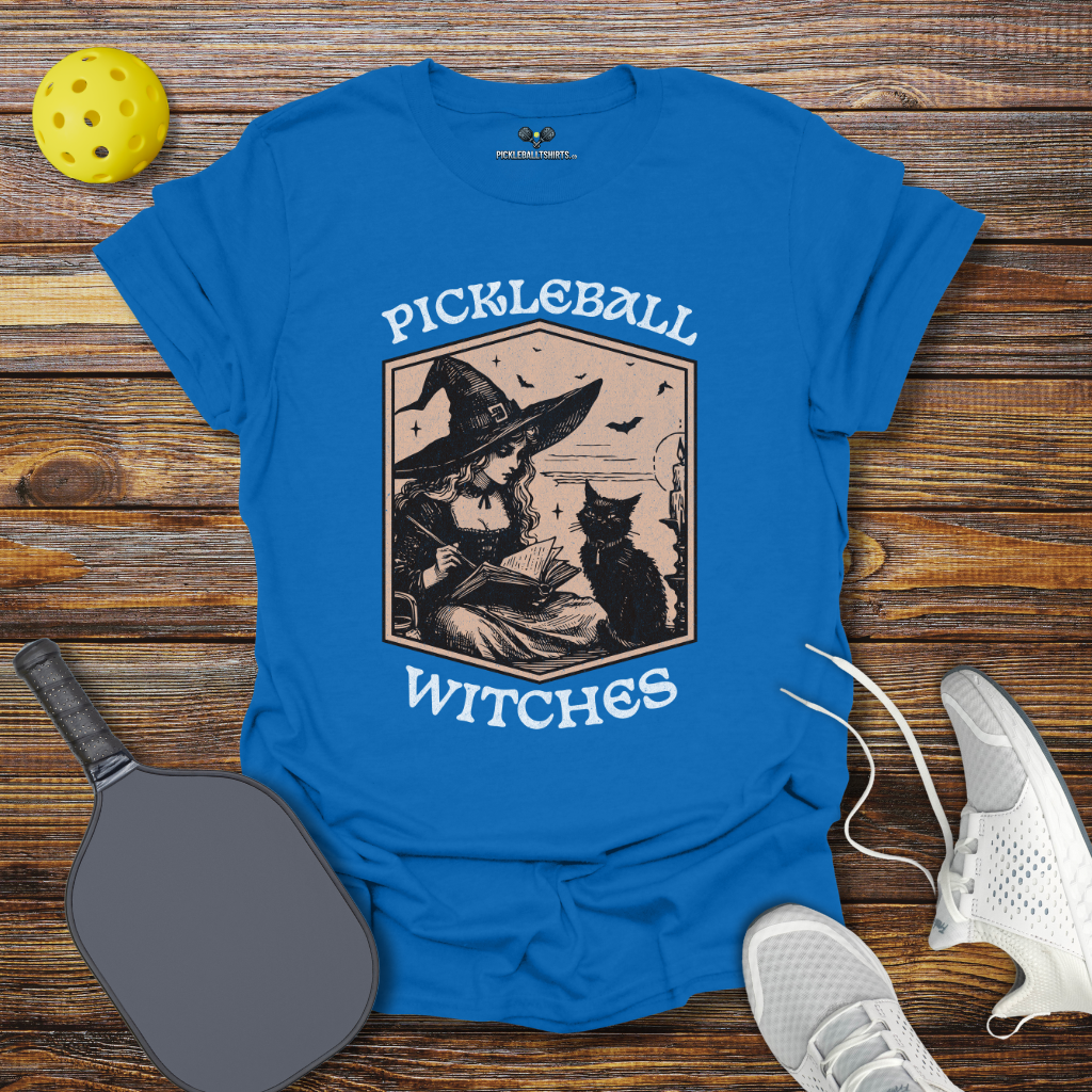 Funny Pickleball Shirt –  Halloween Pickleball Witches T-Shirt
