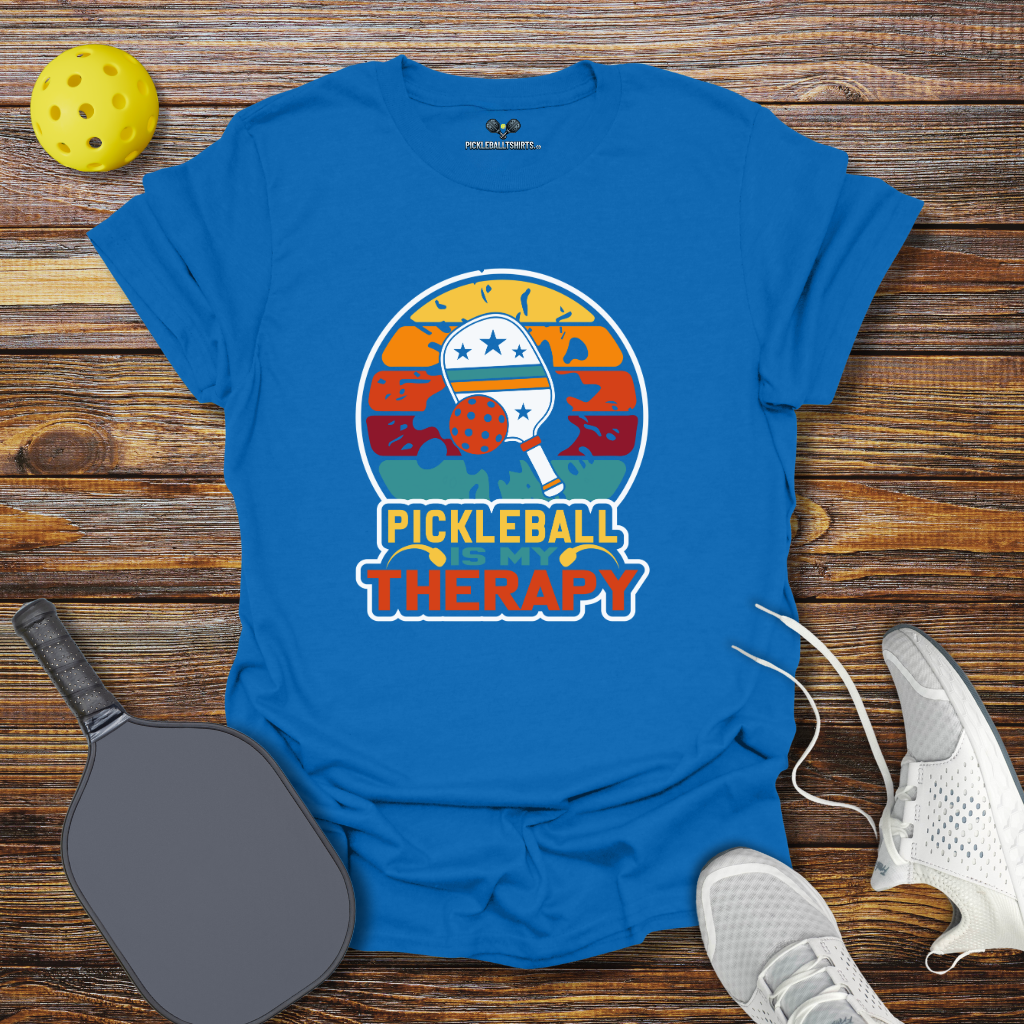 Funny Pickleball Shirt –  Pickleball is My Therapy T-Shirt