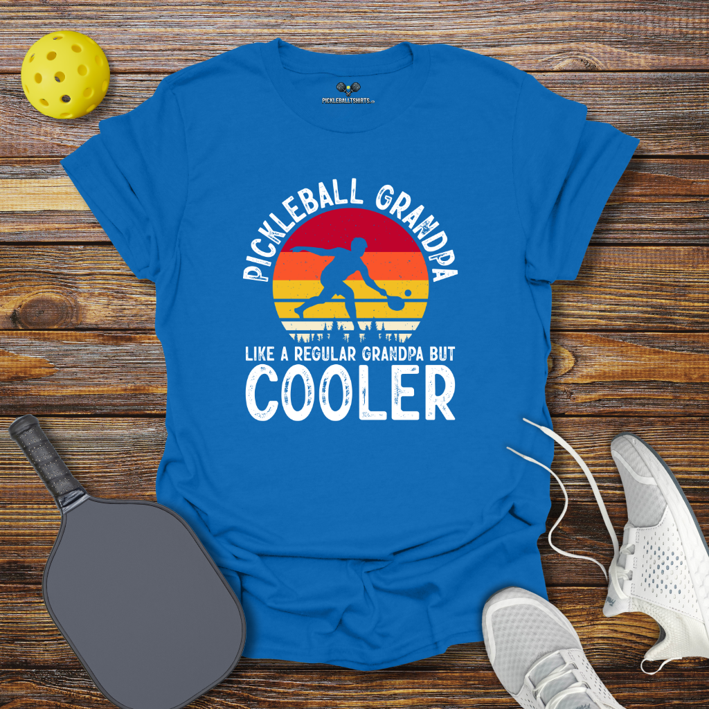 Funny Pickleball Shirt –  Pickleball Grandpa Like Regular Grandpa but Cooler T-Shirt