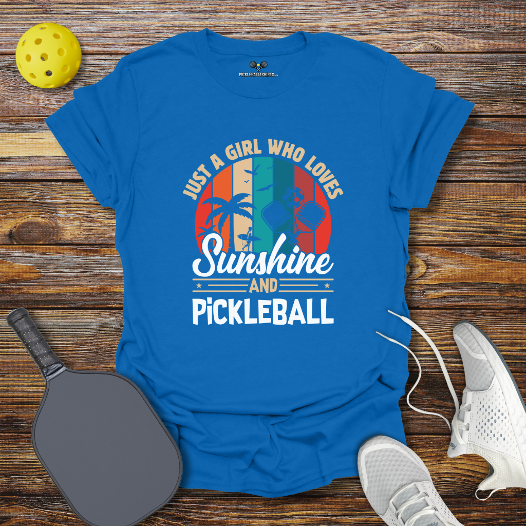 Pickleball Shirt for Women – Just a Girl Who Loves Sunshine and Pickleball
