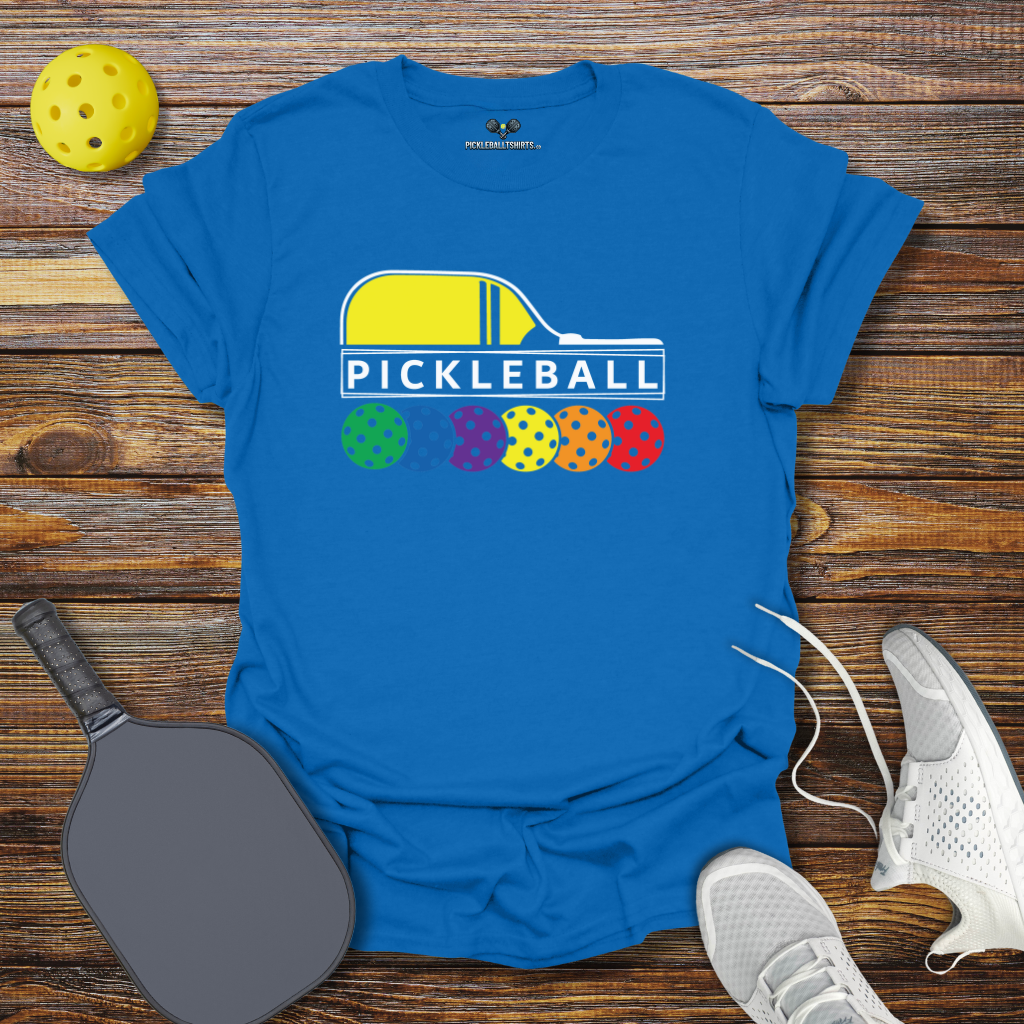 Funny Pickleball Shirt –  Pickleball Colored Balls T-Shirt