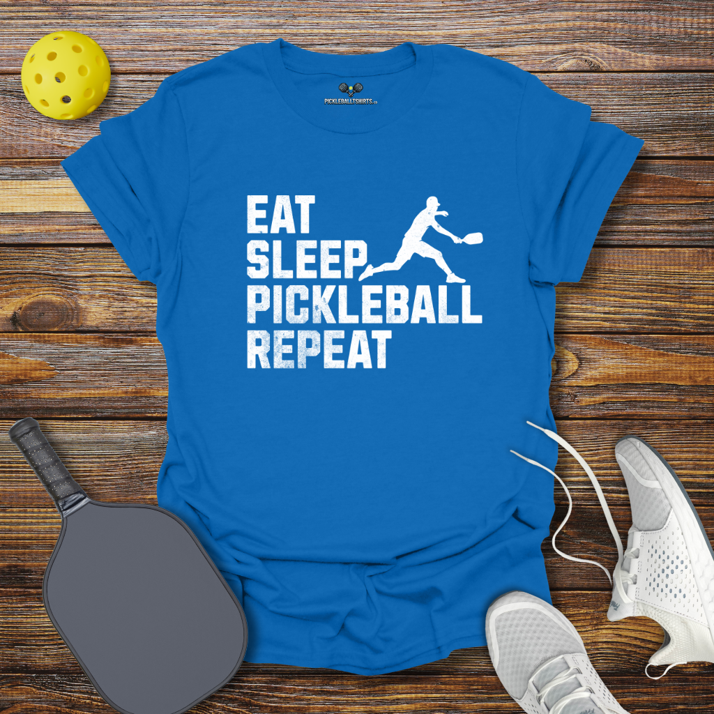 Funny Pickleball Shirt –  Eat Sleep Pickleball Repeat T-Shirt