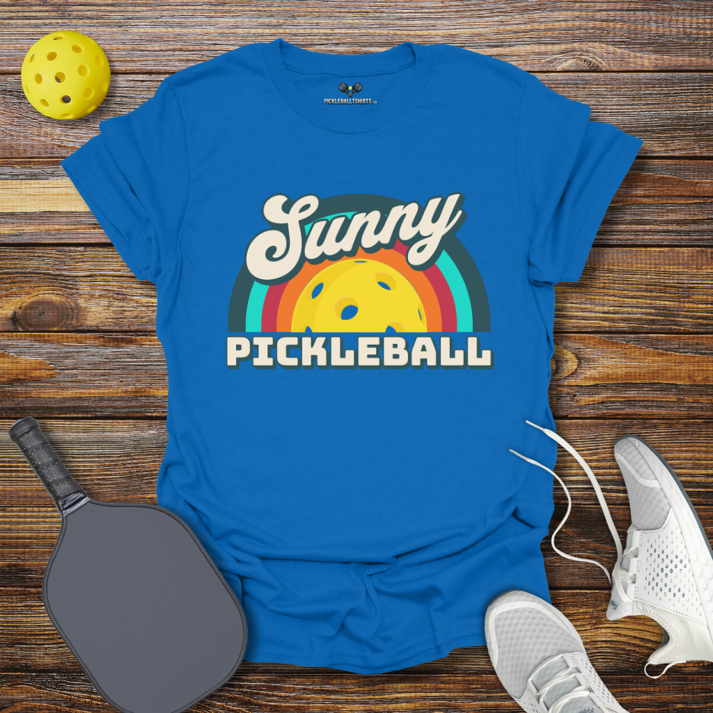 Funny Pickleball Shirt –  Sunny Pickleball Retro T-Shirt