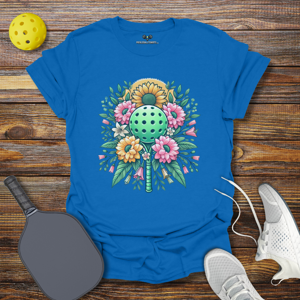 Funny Pickleball Shirt –  Floral Pickleball Dreams T-Shirt