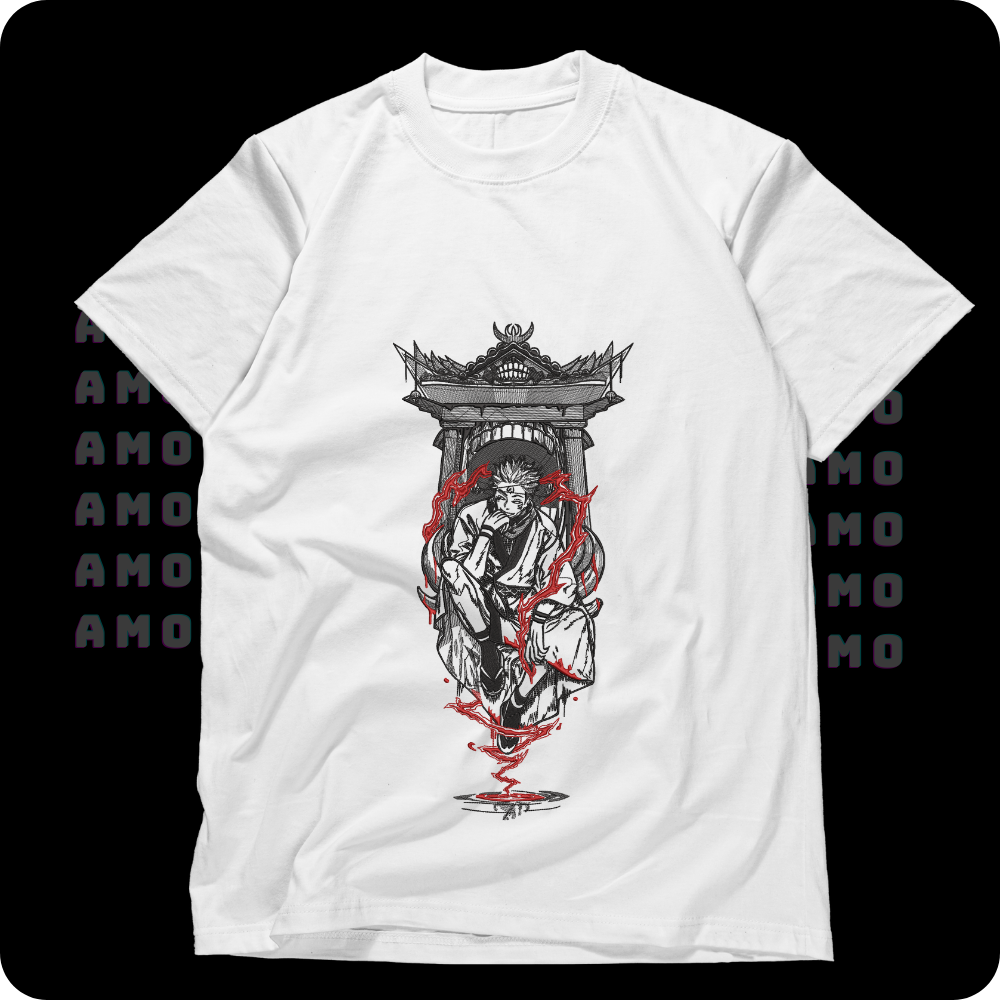 Ryomen Sukuna Jujutsu Kaisen Embroidered T-shirt
