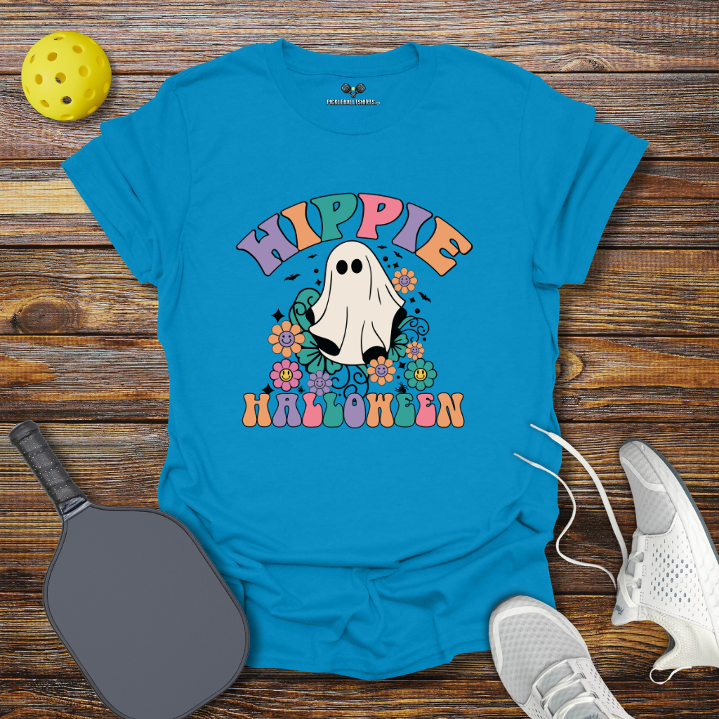 Funny Pickleball Shirt –  Hippie Halloween T-Shirt