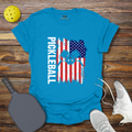 Funny Pickleball Shirt –  Pickleball USA Flag T-Shirt