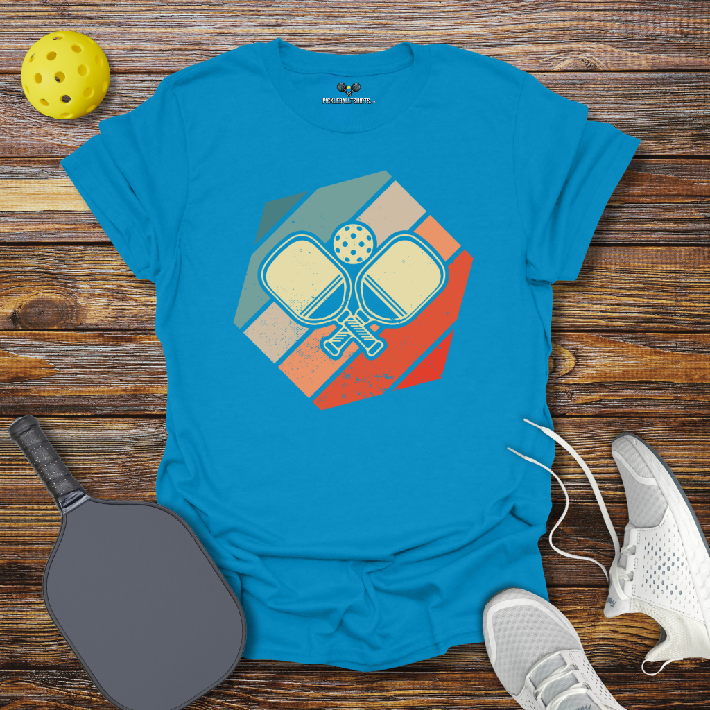 Funny Pickleball Shirt –  Pickleball Retro Padles T-Shirt