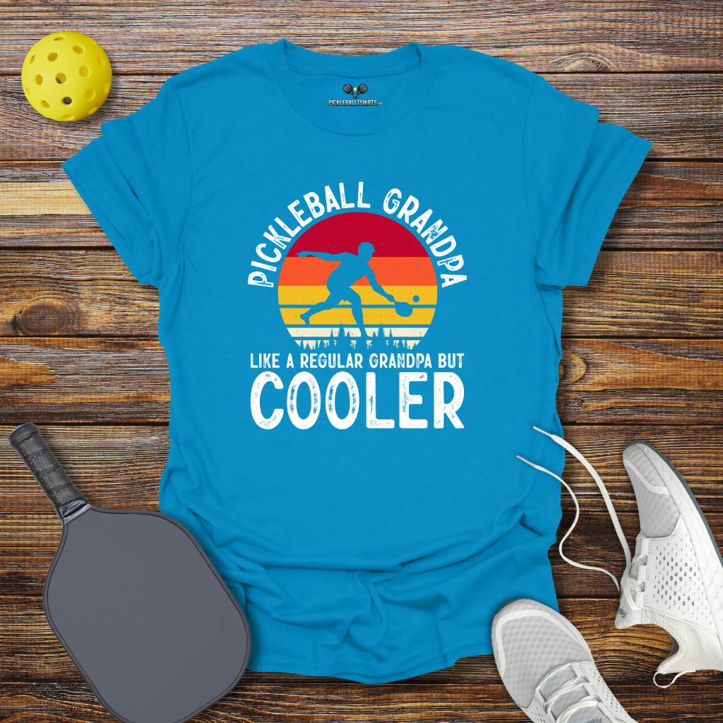Funny Pickleball Shirt –  Pickleball Grandpa Like Regular Grandpa but Cooler T-Shirt